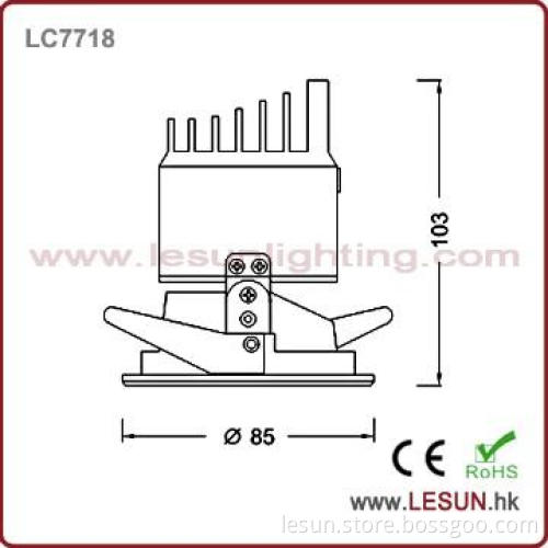 Factory price 11w sharp cob led surface mounted downlight   LC7718